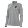 Antigua Golden State Warriors Women's Unique Gray Reprocess Quarter Zip Top
