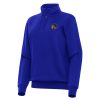 Antigua Golden State Warriors Unique Women's Royal Victory Quarter Zip Sweatshirt