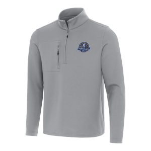 Antigua Gray 2025 NBA All Star Chic Game Insider Quarter Zip Top