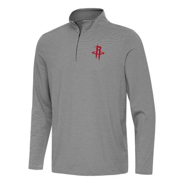 Antigua Houston Rockets Trendy Black Twine Quarter Zip Top