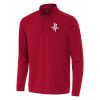 Antigua Houston Rockets Heather Red Bright Quarter Zip Fabulous Top