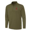 Antigua Houston Eye - catching Rockets Olive Reprocess Quarter Zip Top