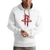 Antigua Houston Rockets White Team Logo Victory Pullover Hoodie Unique
