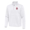 Antigua Houston Rockets Unique White Twist Quarter Zip Pullover Top