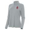 Antigua Houston Rockets Women's Gray Fabulous Intent Quarter Zip Top