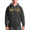 Antigua Indiana Pacers Charcoal Victory Full Elegant Zip Hoodie