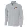 Antigua Indiana Pacers Heather Elegant Gray Bright Quarter Zip Top