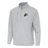 Antigua Indiana Pacers Heather Gray Certain Quarter Zip Tri Fabulous Blend Sweatshirt