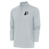 Antigua Indiana Pacers Heather Gray Hunk Quarter Zip Chic Top