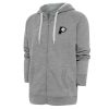 Antigua Indiana Pacers Eye - catching Heather Gray Metallic Logo Victory Raglan Full Zip Hoodie