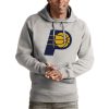 Antigua Indiana Pacers Stylish Heather Gray Team Logo Victory Pullover Hoodie