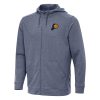 Antigua Chic Indiana Pacers Heather Navy Effortless Full Zip Hoodie Jacket
