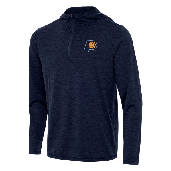 Antigua Indiana Pacers Gorgeous Heather Navy Tidy Quarter Zip Hoodie