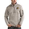 Antigua Indiana Pacers Stylish Natural Fortune Quarter Zip Pullover Jacket