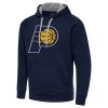 Antigua Indiana Pacers Navy Big & Tall Victory Fabulous Raglan Pullover Hoodie