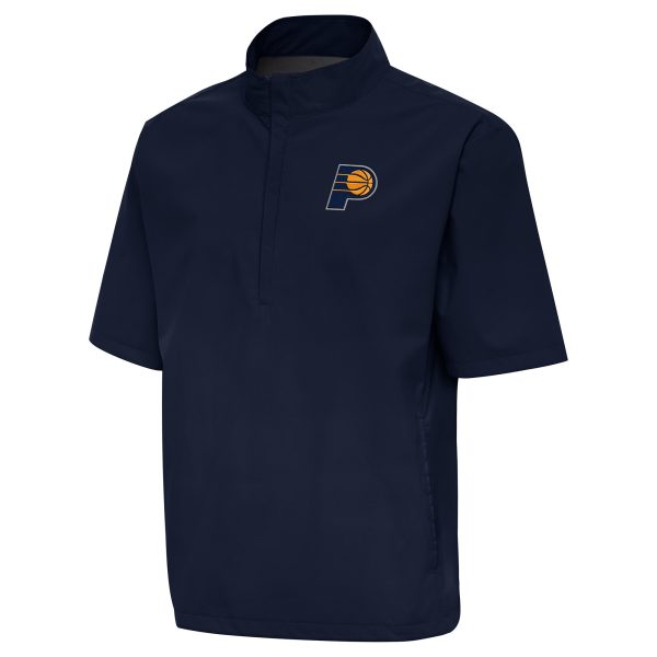 Antigua Trendy Indiana Pacers Navy Brisk Quarter Zip Windbreaker
