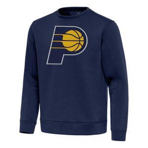Antigua Trendy Indiana Pacers Navy Relevant Pullover Sweatshirt