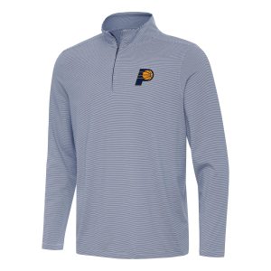 Antigua Indiana Pacers Navy Twine Quarter Gorgeous Zip Top