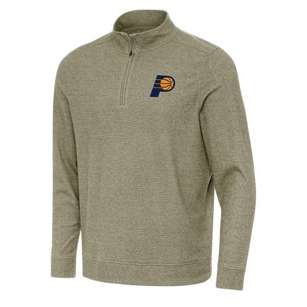 Antigua Indiana Pacers Olive Chic Subtle Quarter Zip Sweatshirt