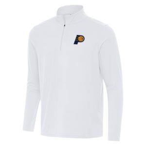 Antigua Indiana Pacers White Intent Quarter Zip Top Fabulous