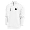 Antigua Indiana Pacers Stylish White Metallic Logo Generation Quarter Zip Top