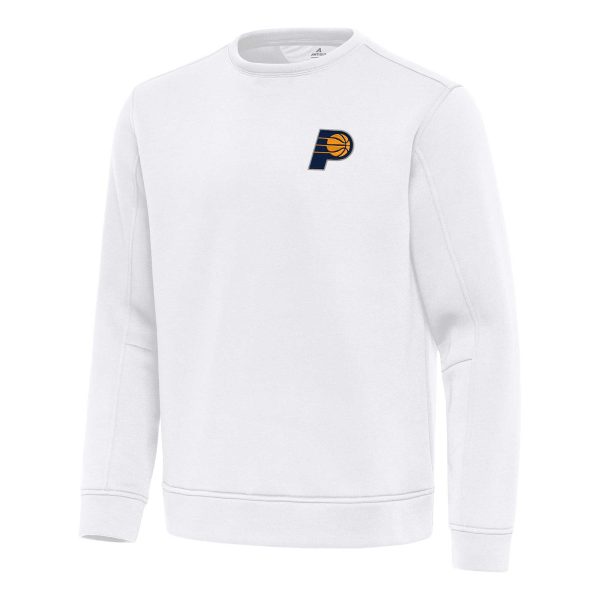 Antigua Indiana Elegant Pacers White Relevant Pullover Sweatshirt