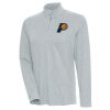 Antigua Indiana Pacers Women's Premium Heather Gray Confront Quarter Zip Pullover Top