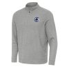 Antigua LA Clippers Unique Heather Gray Subtle Quarter Zip Sweatshirt