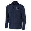 Antigua LA Clippers Heather Navy Bright Quarter Zip Premium Top