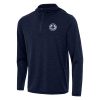 Antigua LA Clippers Heather Navy Tidy Quarter Eye - catching Zip Hoodie