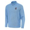 Antigua LA Clippers Heather Powder Blue Subtle Quarter Zip Gorgeous Sweatshirt