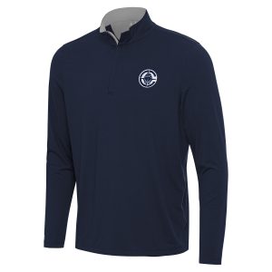 Antigua Premium LA Clippers Navy/Gray Content Quarter Zip Top