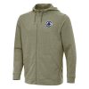 Antigua LA Clippers Olive Effortless Full Zip Hoodie Jacket Fabulous