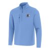 Antigua LA Clippers Powder Stylish Blue Insider Quarter Zip Top