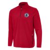 Antigua LA Clippers Red Perilous Stylish Quarter Zip Sweatshirt