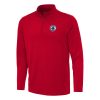 Antigua LA Clippers Red Reprocess Premium Quarter Zip Top