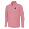 Antigua LA Clippers Red Twine Quarter Trendy Zip Top