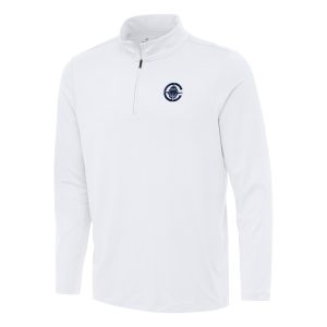 Antigua LA Clippers White Reprocess Quarter Eye - catching Zip Top