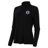 Antigua LA Clippers Women's Black Eye - catching Intent Quarter Zip Top