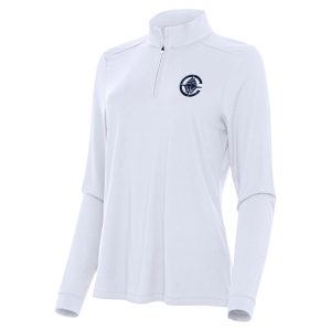 Antigua LA Clippers Women's Stylish White Intent Quarter Zip Top