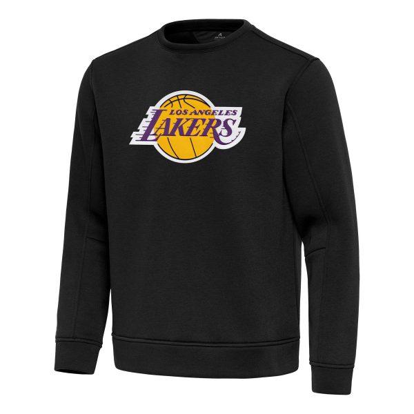 Antigua Los Gorgeous Angeles Lakers Black Relevant Pullover Sweatshirt
