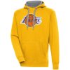 Antigua Los Chic Angeles Lakers Gold Victory Pullover Hoodie