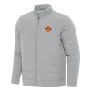 Antigua Los Angeles Lakers Gray Swelter Full Zip Puffer Chic Jacket