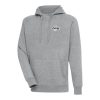 Antigua Los Angeles Lakers Heather Gray Metallic Logo Victory Gorgeous Raglan Pullover Hoodie