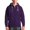 Antigua Los Elegant Angeles Lakers Purple Logo Victory Full Zip Hoodie