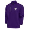 Antigua Los Angeles Lakers Purple Metallic Logo Generation Quarter Chic Zip Top