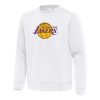 Antigua Chic Los Angeles Lakers White Relevant Pullover Sweatshirt