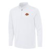 Antigua Los Angeles Lakers White Reprocess Quarter Zip Fabulous Top