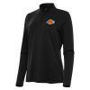 Antigua Los Angeles Lakers Eye - catching Women's Black Reprocess Quarter Zip Top