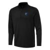 Antigua Elegant Memphis Grizzlies Black Reprocess Quarter Zip Top